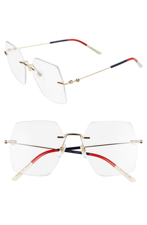 rimless gucci glasses|gucci rimless glasses for women.